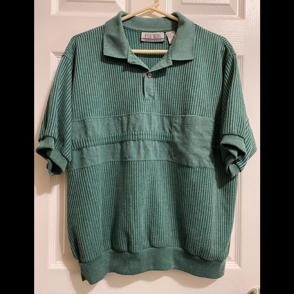 Vintage Knightsbridge Shirt Green Polo